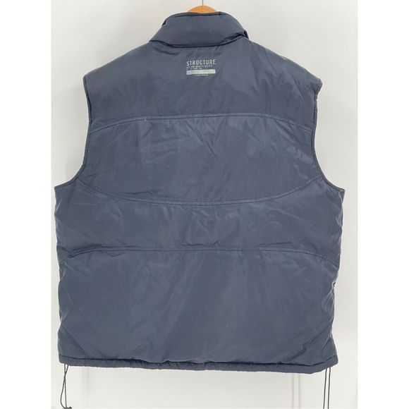 Structure‎ Down Puffer Vest Men's Size XL Navy Blue - Picture 3 of 12